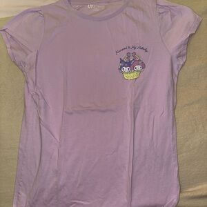 Purple Kids Shirt with my melody kuromi sanrio